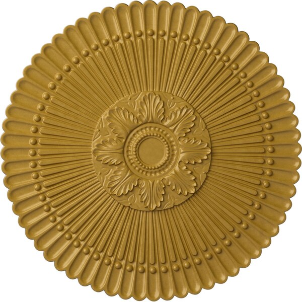 Ekena Millwork Nexus Ceiling Medallion (Fits Canopies up to 2 3/4"), Hand-Painted Iridescent Gold, 30"OD x 1 1/4"P CM30NEIGS - main